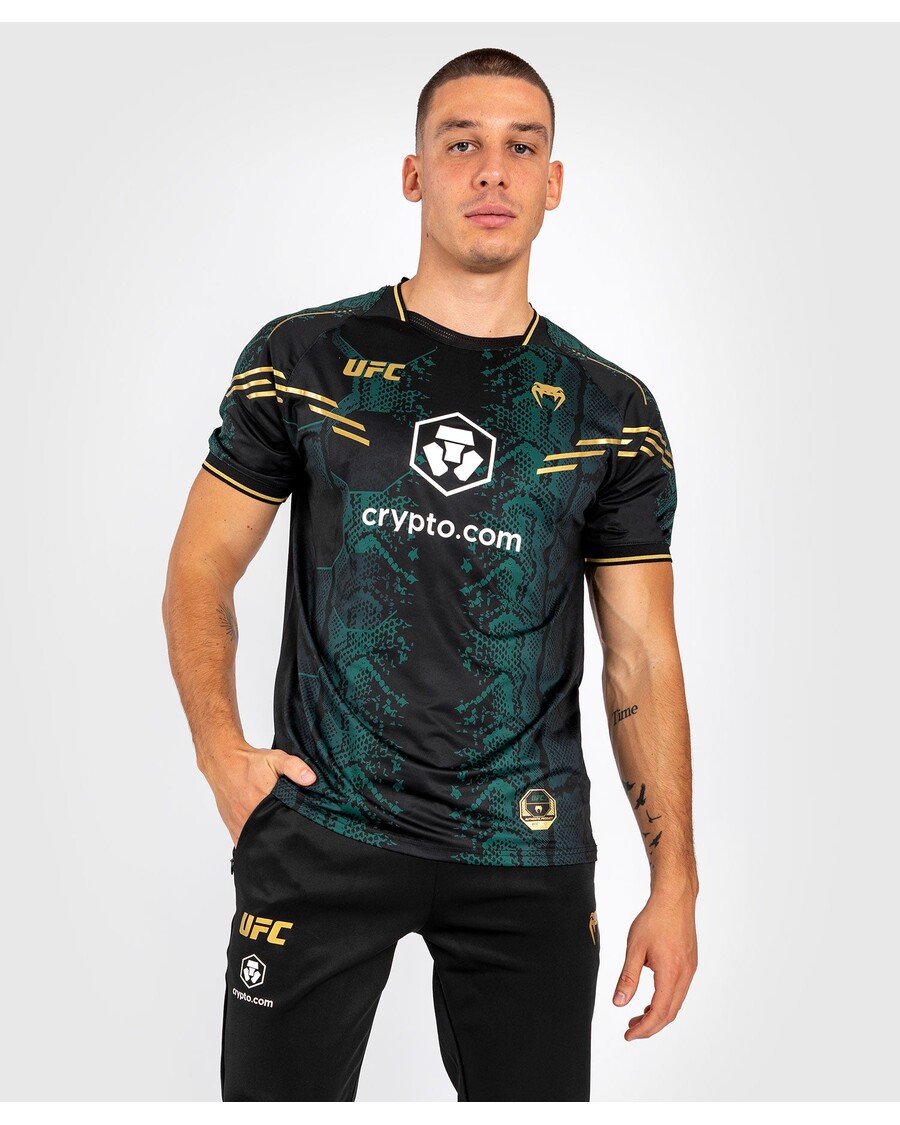 UFC Adrenaline by Venum Authentic Fight Night Men’s Jersey - Emerald Edition - Green/Black/Gold