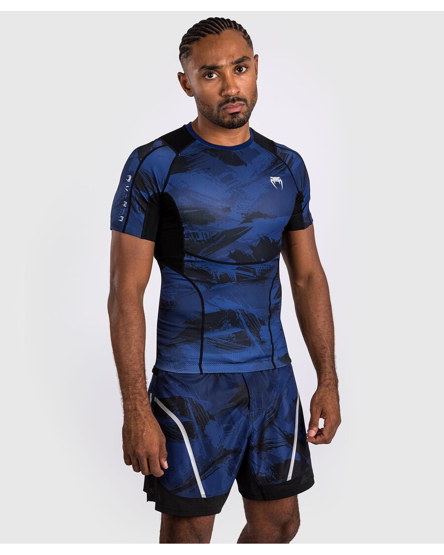 Venum Electron 3.0  Short Sleeve Rashguard - Navy