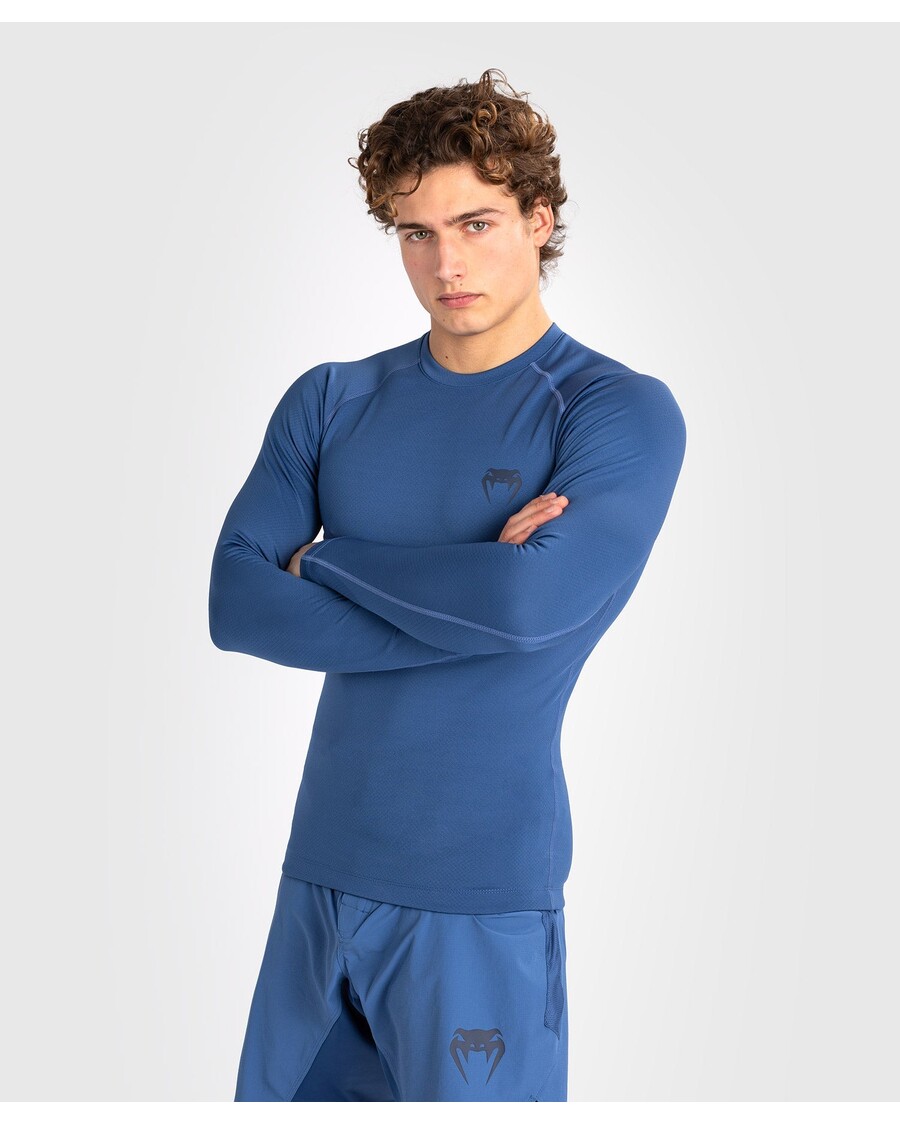 Venum Contender Men’s Long Sleeve Rashguard - Blue