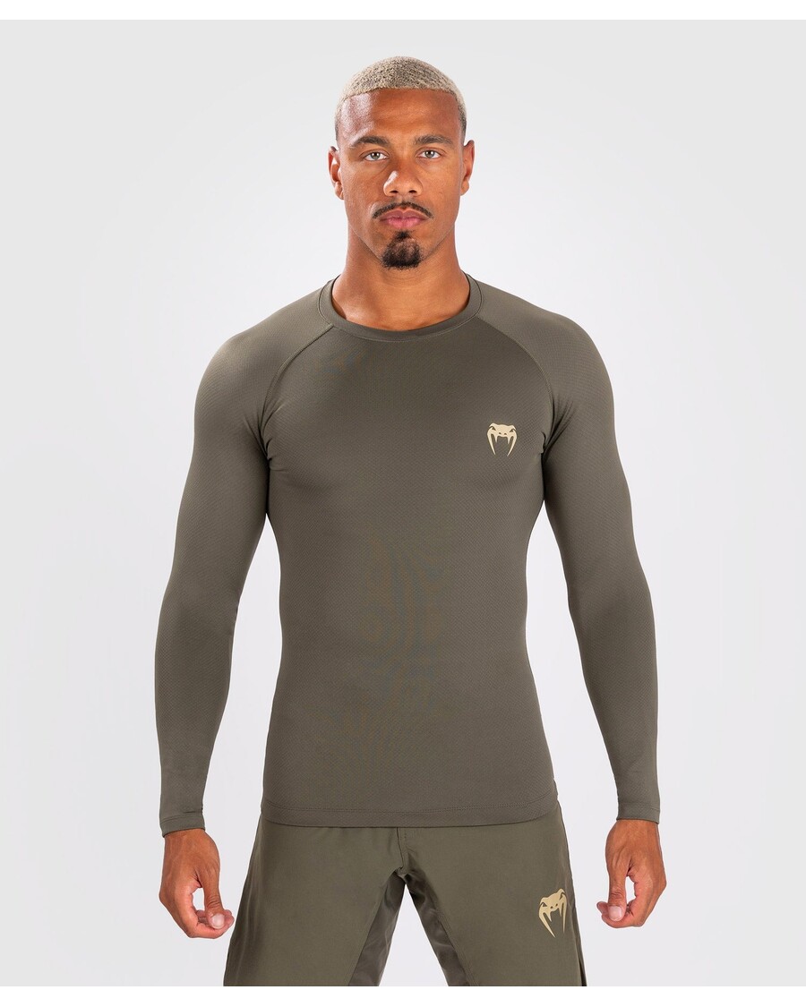 Venum Contender Men’s Long Sleeve Rashguard - Khaki