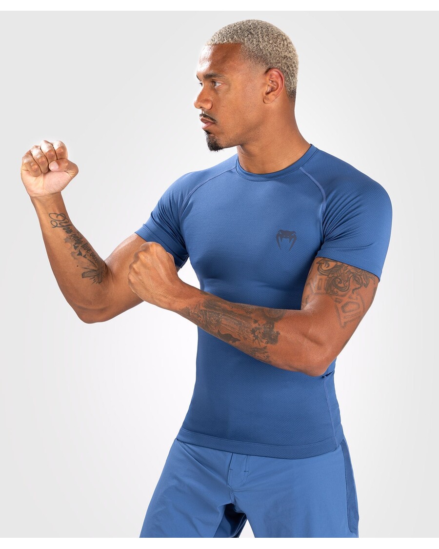 Venum Contender Men’s Short Sleeve Rashguard - Blue