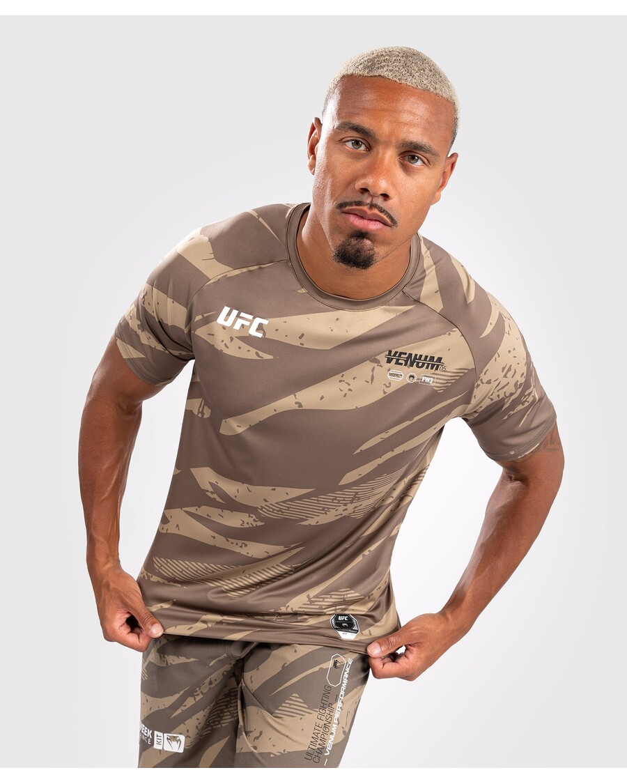 UFC Adrenaline by Venum Men's Fight Week Dry-Tech T-shirt - Desert Camo