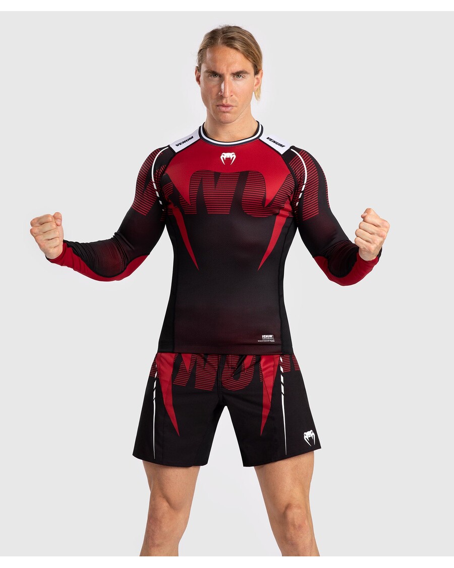 Venum Adrenaline Men's Long Sleeve Rashguard - Red