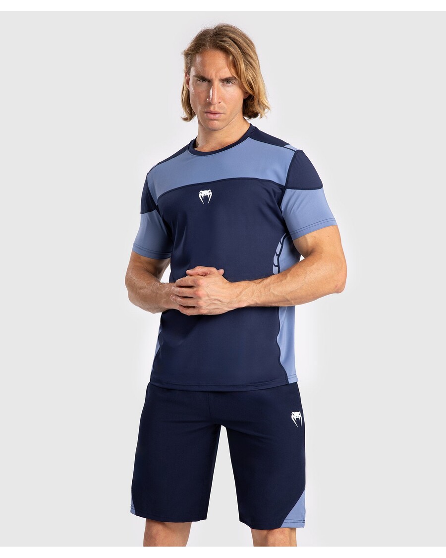 Venum Tempest Men's Dry-Tech T-Shirt - Navy Blue/Blue