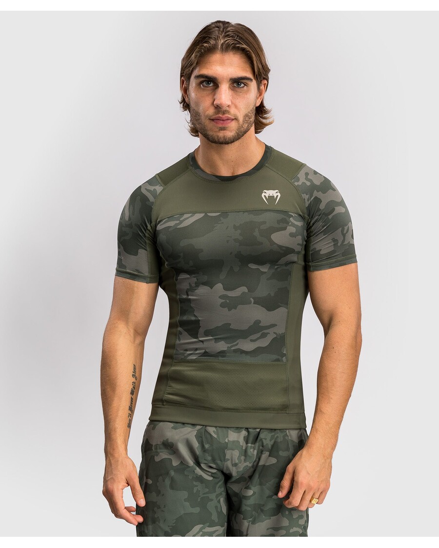 Venum G-Fit Air Men's Short Sleeve Rashguard - Army Camo