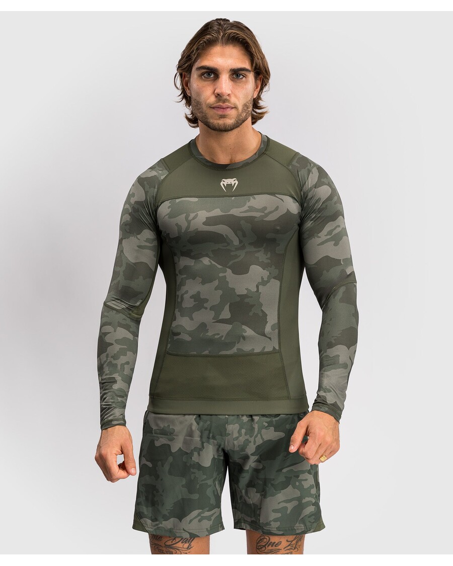 Venum G-Fit Air Men's Long Sleeve Rashguard - Army Camo