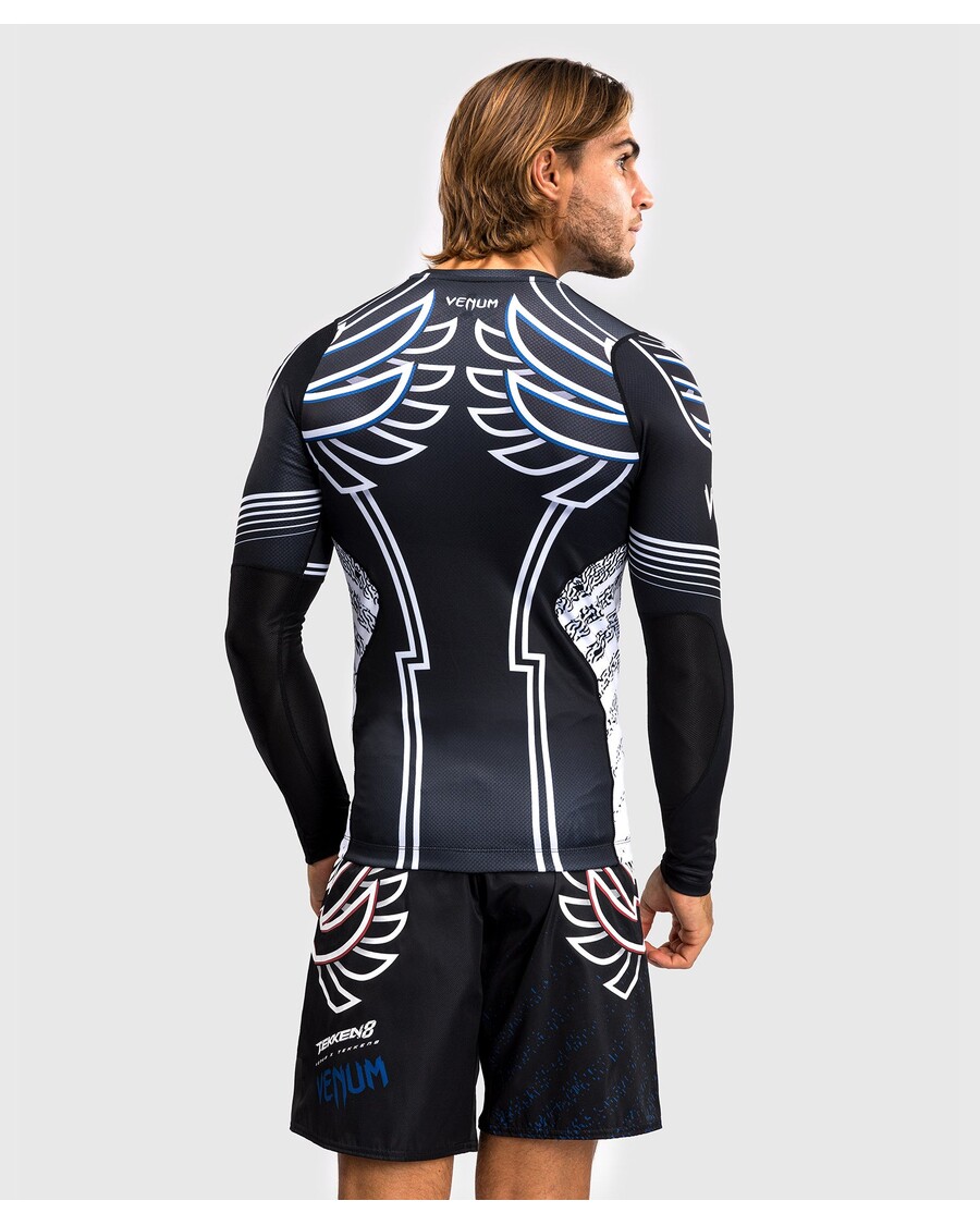 Venum x TEKKEN 8 - Jin Kazama Rashguard - Blue/Black/White