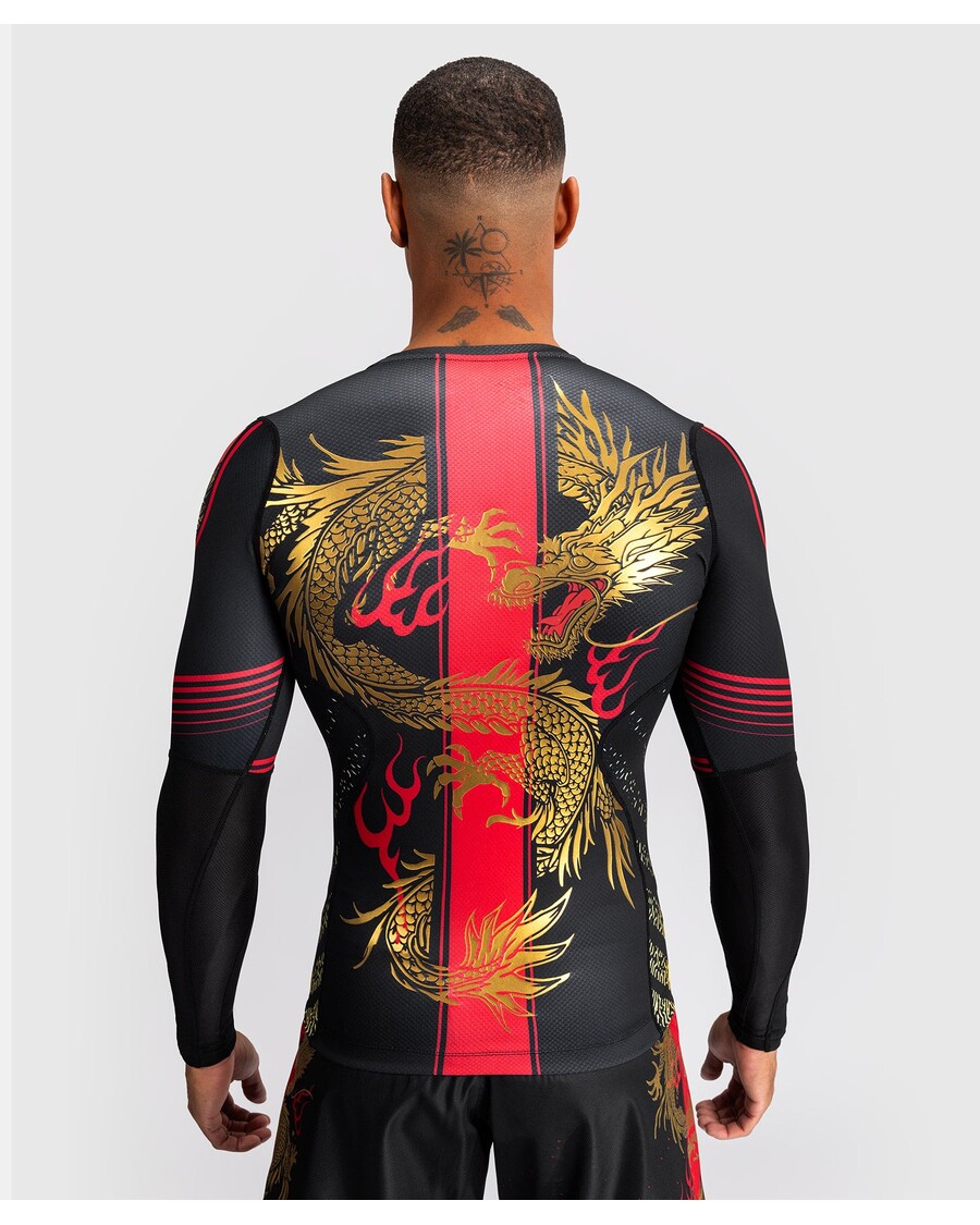 Venum x TEKKEN 8 - Marshall Law Rashguard - Black/Red/Gold