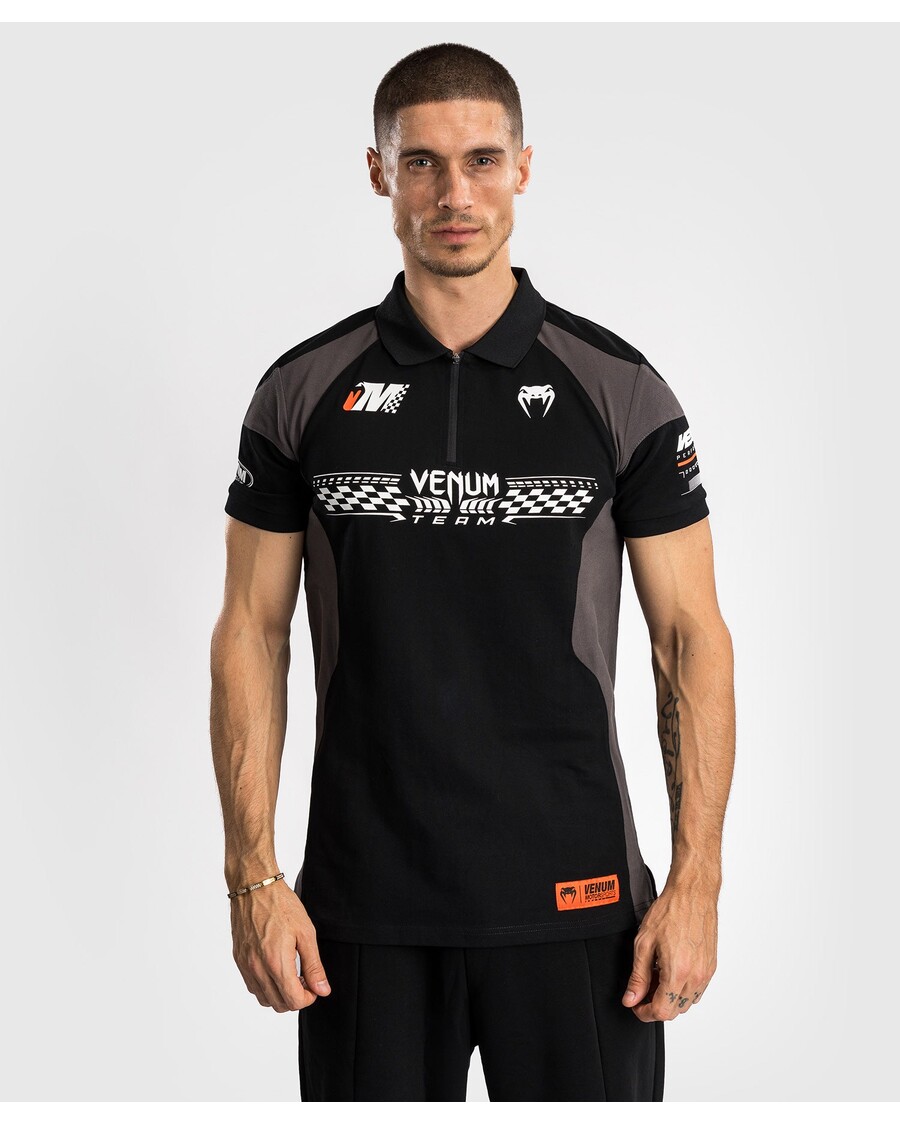 Venum Motorsport Cotton Polo - Deep Black