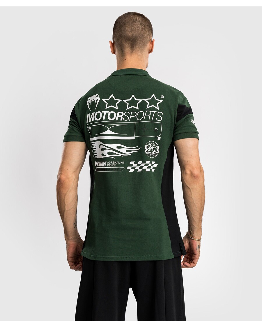 Venum Motorsport Cotton Polo - Deep Forest