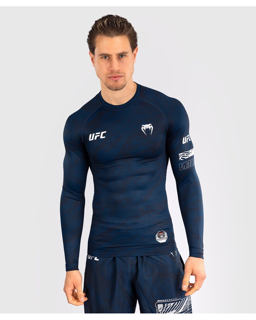 UFC Fusion by Venum Fight Week Men’s Performance Long Sleeve Rashguard - Oceanic Blue