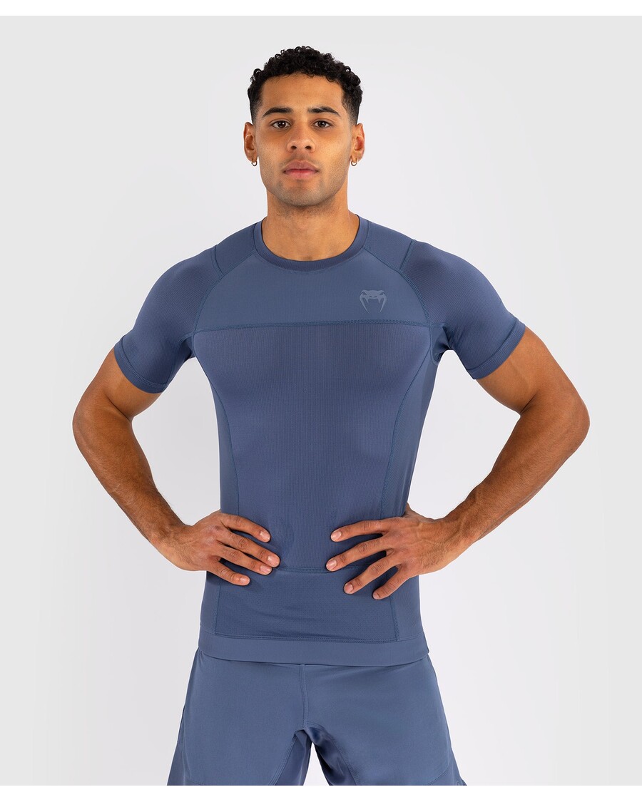 Venum G-Fit Air Men's Short Sleeve Rashguard - Foggy Blue