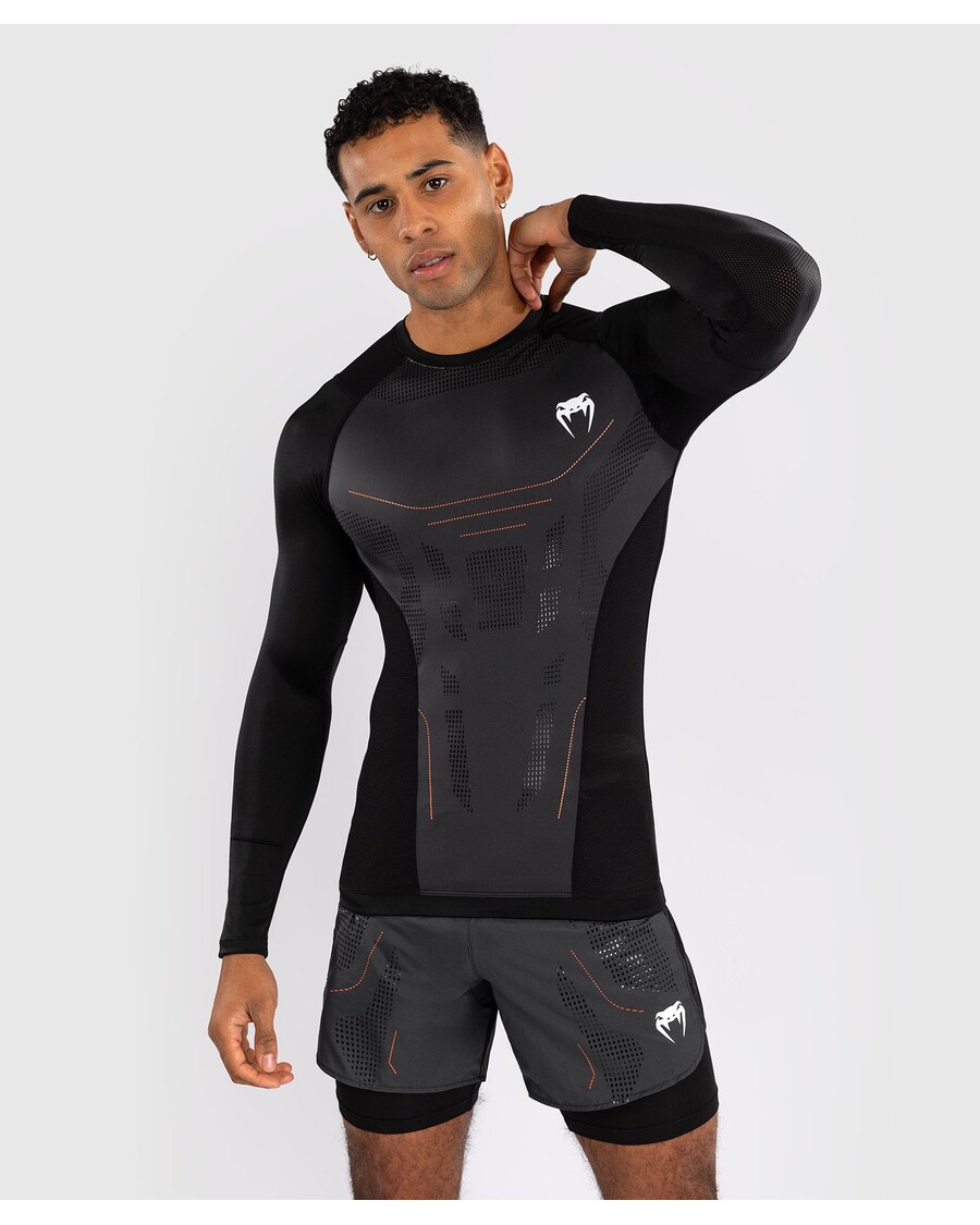 Venum Technical 3.0 Long Sleeve Rashguard - Graphite