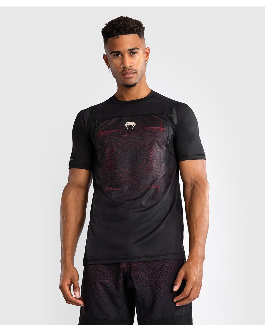 Venum G-Fit Air Men's Dry-Tech T-Shirt - Deep Black / Fire Red