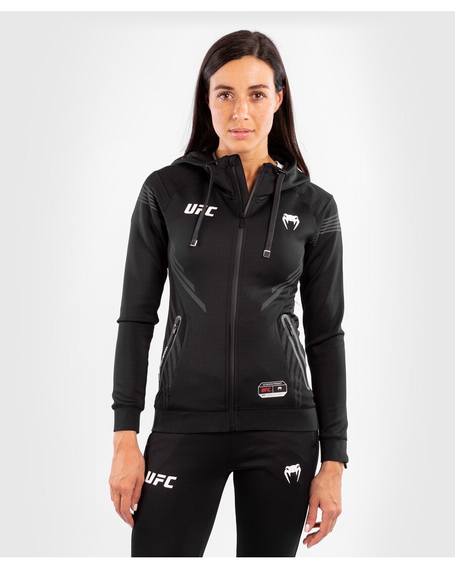 UFC Venum Authentic Fight Night Women's Walkout Hoodie - Black