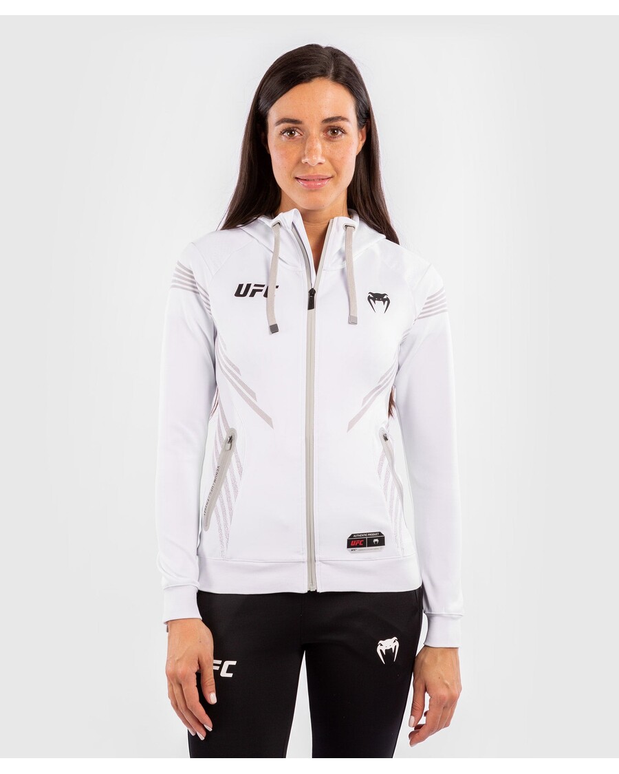 UFC Venum Authentic Fight Night Women's Walkout Hoodie - White