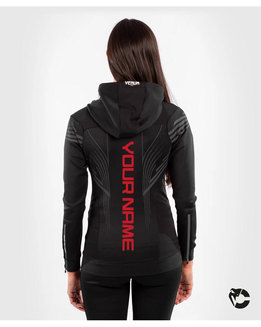 UFC Venum Personalized Authentic Fight Night Women's Walkout Hoodie - Black