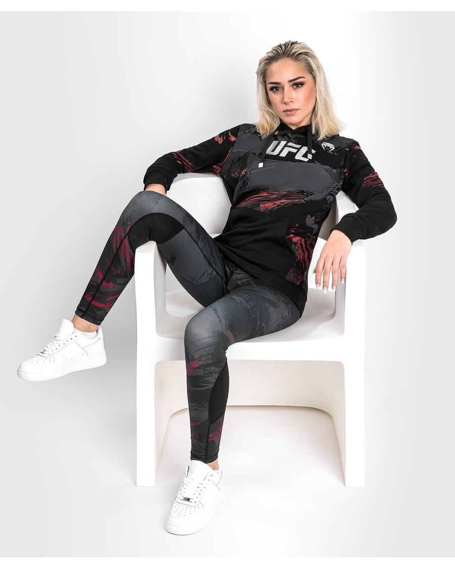 UFC Venum Authentic Fight Week 2.0 Women’s Pullover Hoodie - Black/Red