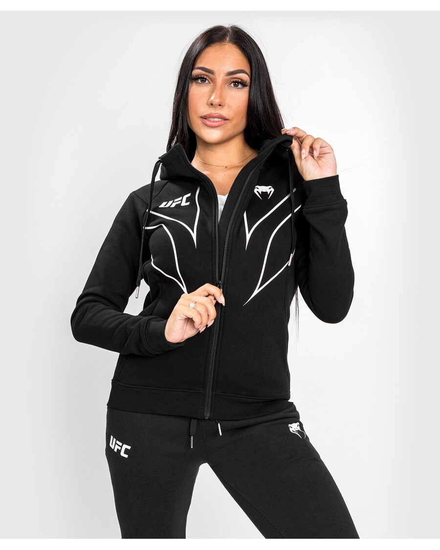 UFC Venum Fight Night 2.0 Replica Women's Full Zip Hoodie - Black