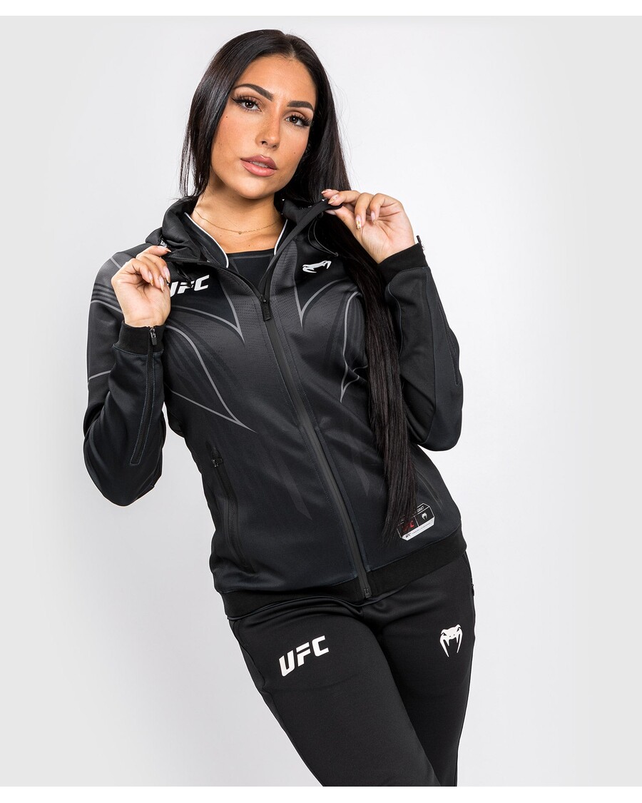 UFC Venum Authentic Fight Night 2.0 Women's Walkout Hoodie - Black