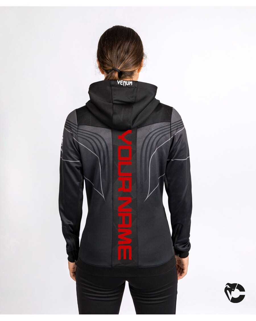 UFC Venum Personalized Authentic Fight Night 2.0 Women's Walkout Hoodie - Black