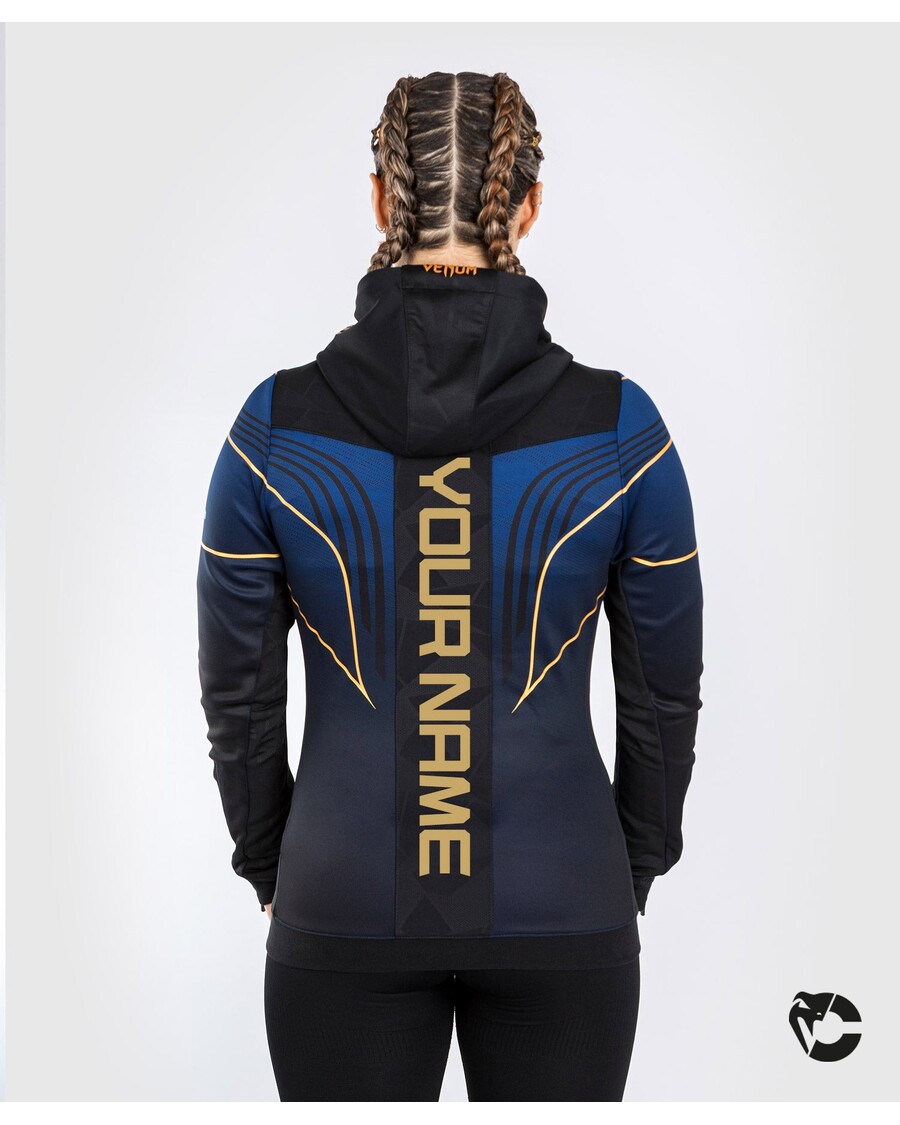 UFC Venum Personalized Authentic Fight Night 2.0 kit by Venum Women's Walkout Hoodie - Midnight Edition - Champion