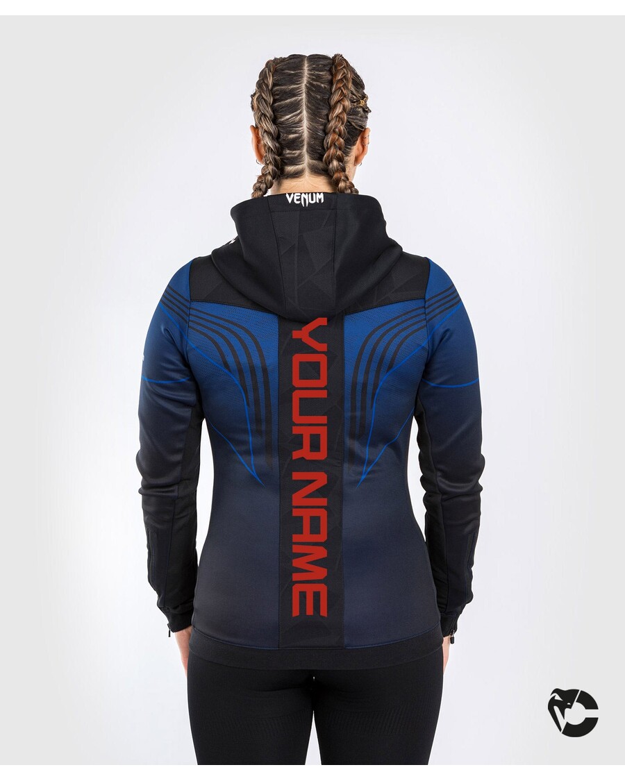 UFC Venum Personalized Authentic Fight Night 2.0 Kit by Venum Women's Walkout Hoodie - Midnight Edition