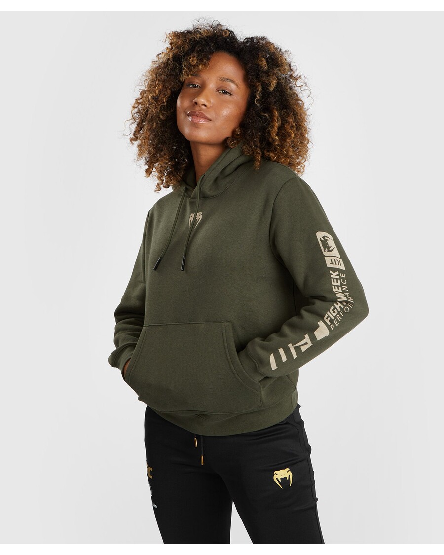 UFC Adrenaline by Venum Fight Week  Women’s Pullover Hoodie - Khaki