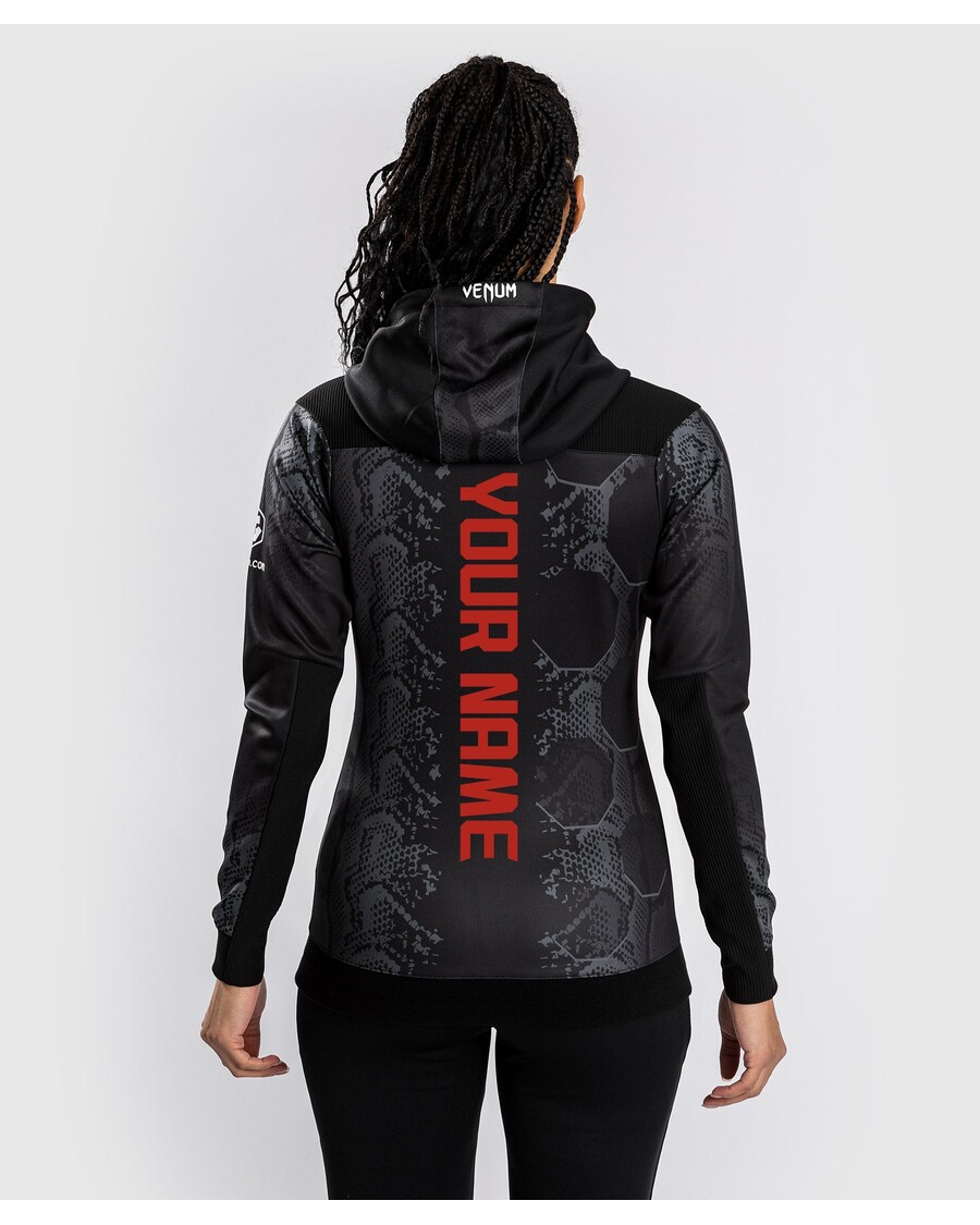 UFC Adrenaline by Venum Personalized Authentic Fight Night  Women's Walkout Hoodie - Black