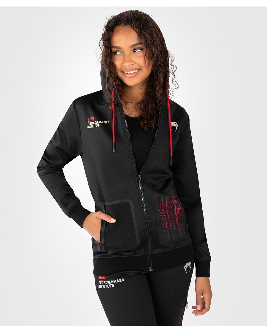 UFC Venum Performance Institute 2.0 Women’s Zip Hoodie - Black/Red