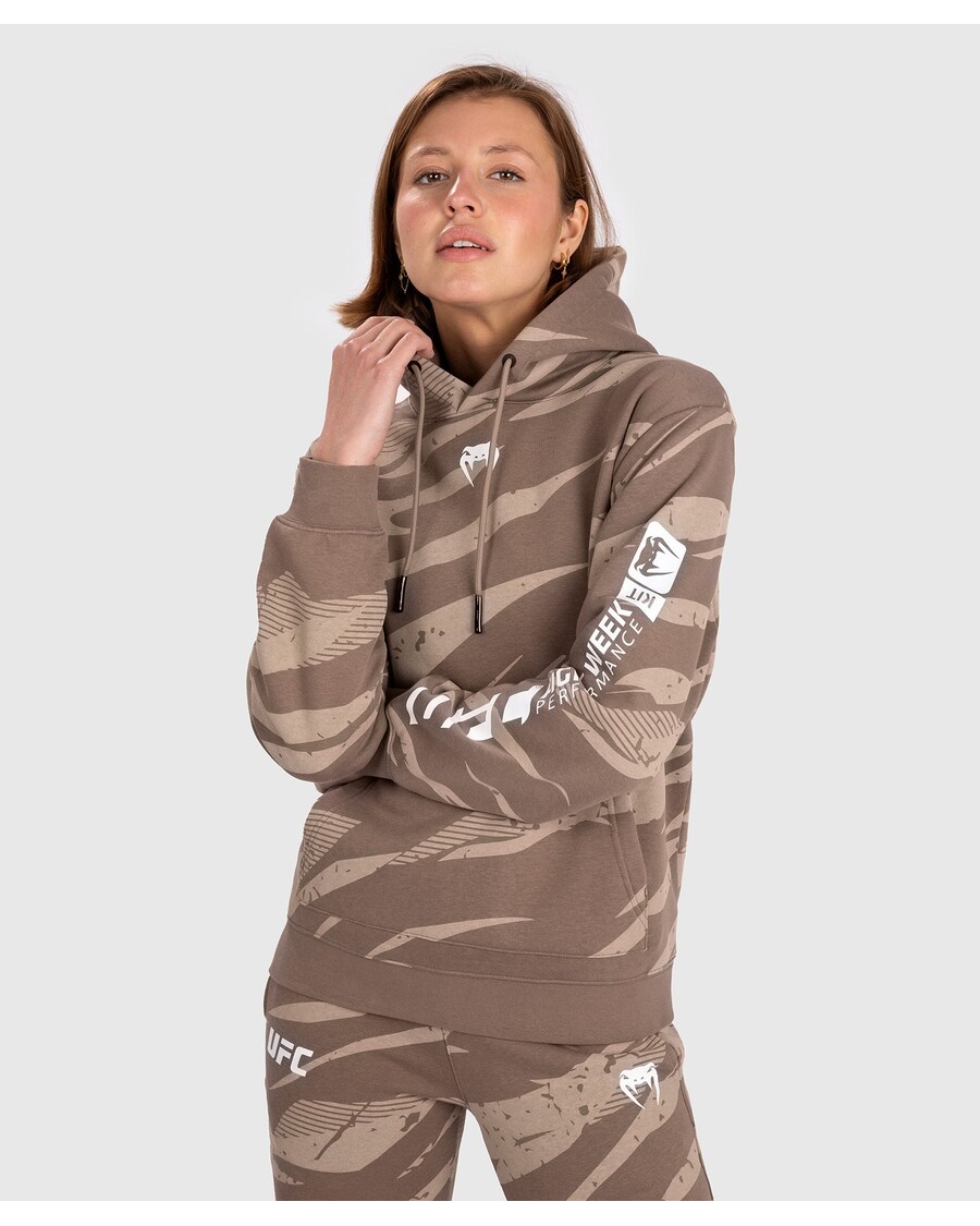 UFC Adrenaline by Venum Fight Week Women’s Pullover Hoodie - Desert Camo