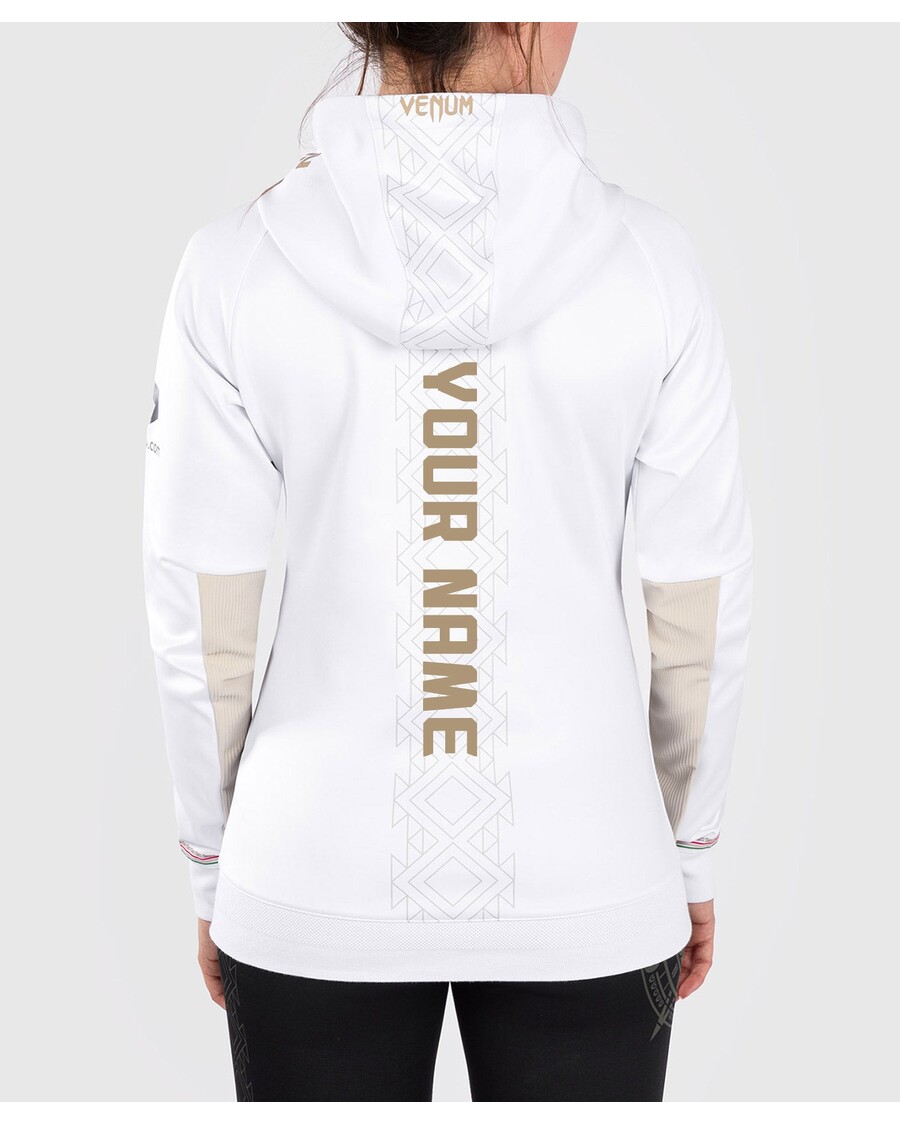 UFC Noche by Venum Personalized Authentic Fight Night Women's Walkout Hoodie - White