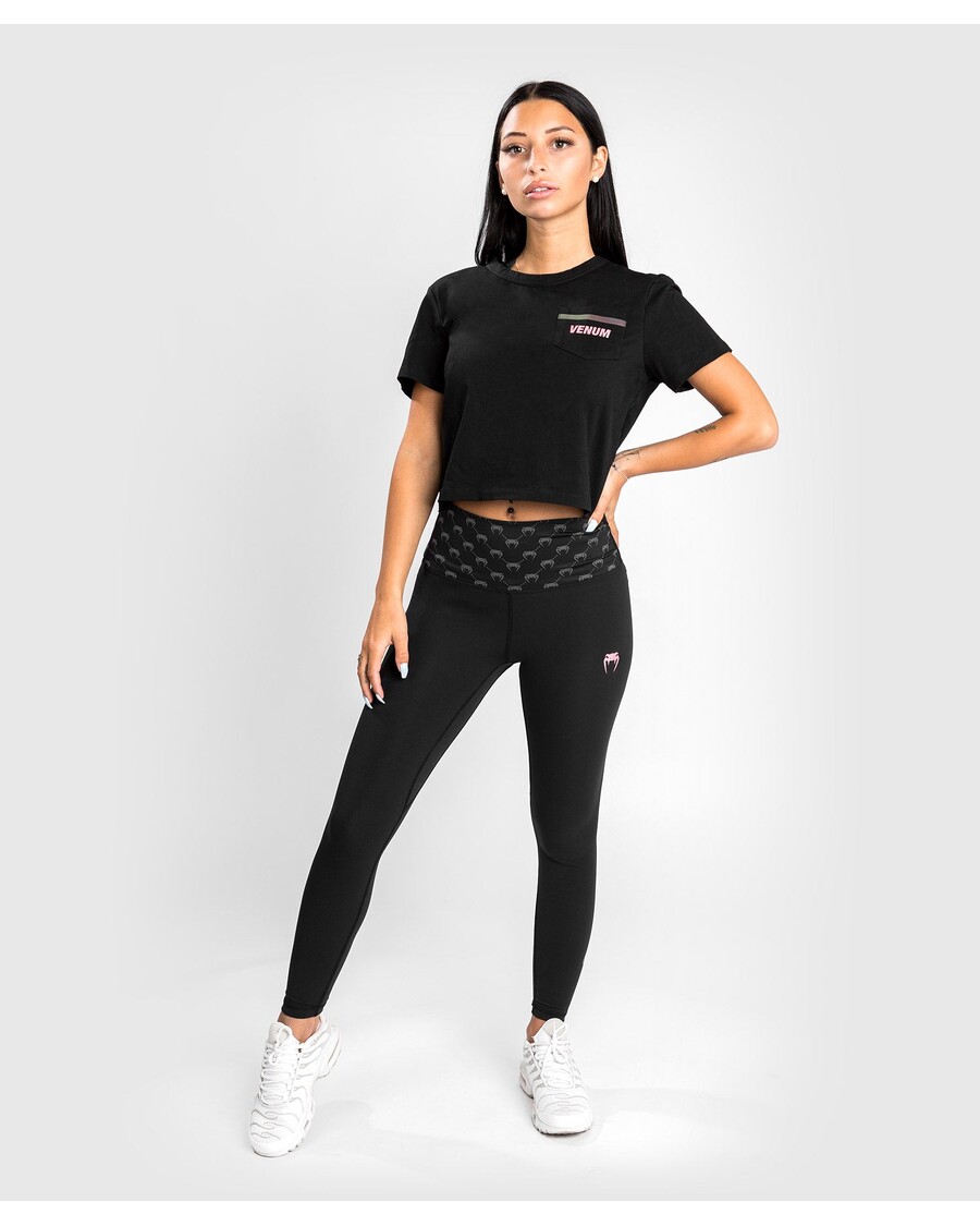 Venum Monogram 7/8 Leggings - Black/Pink Gold