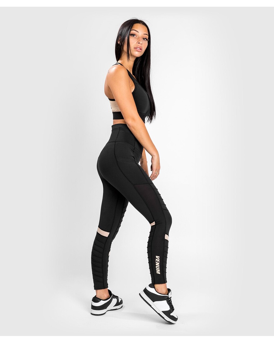 Venum Moto Leggings 7/8 - For Women - Black/Sand