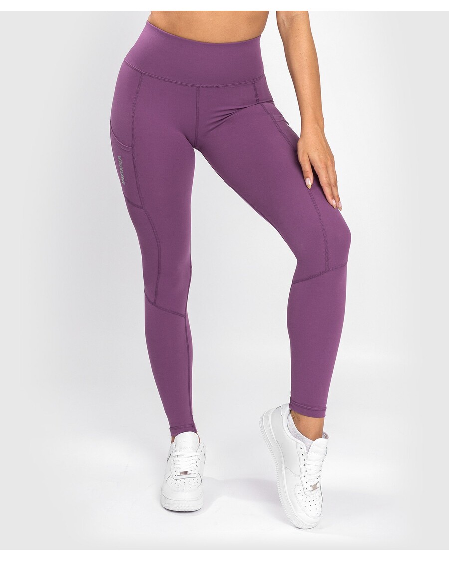 Venum Essential Performance Leggings - Dusky Orchid/Brushed Silver