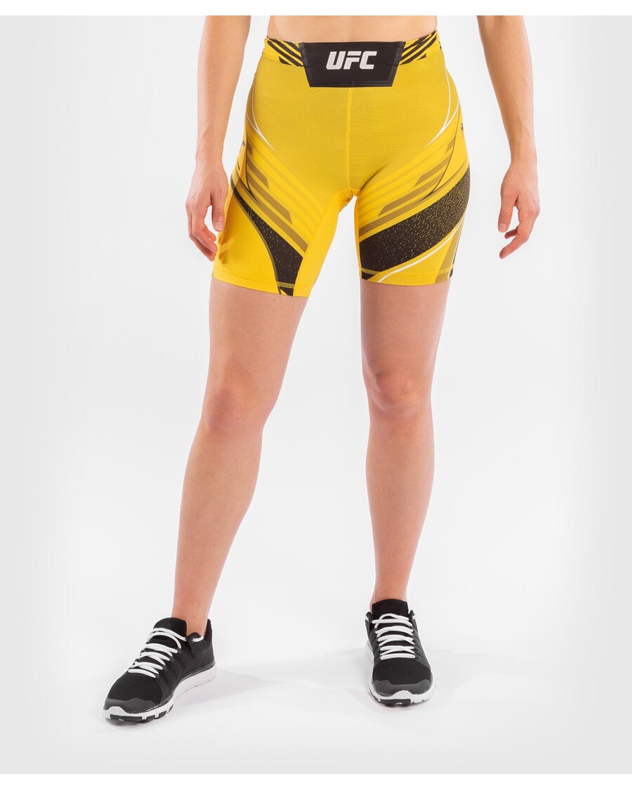 UFC Venum Authentic Fight Night Women's Vale Tudo Shorts - Long Fit - Yellow