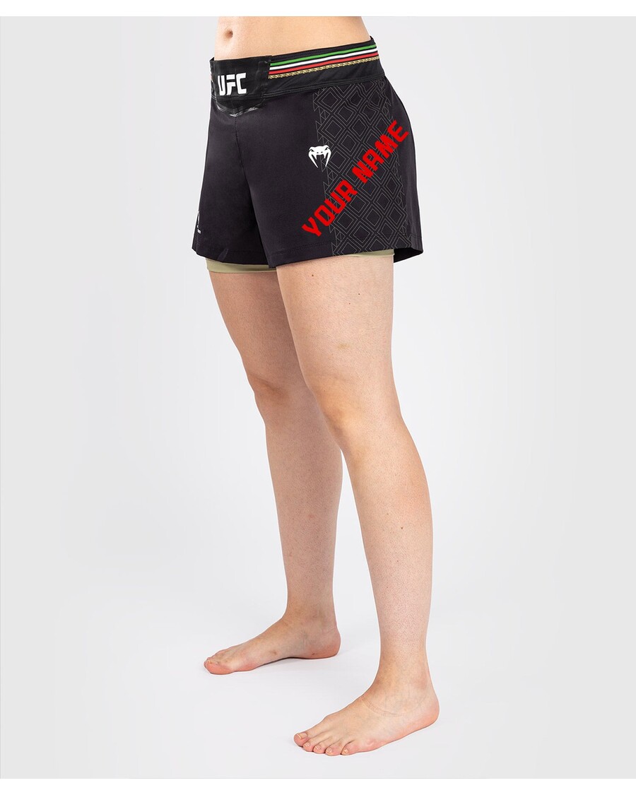 UFC Noche by Venum Personalized Authentic Fight Night Women’s Fight Short – Black