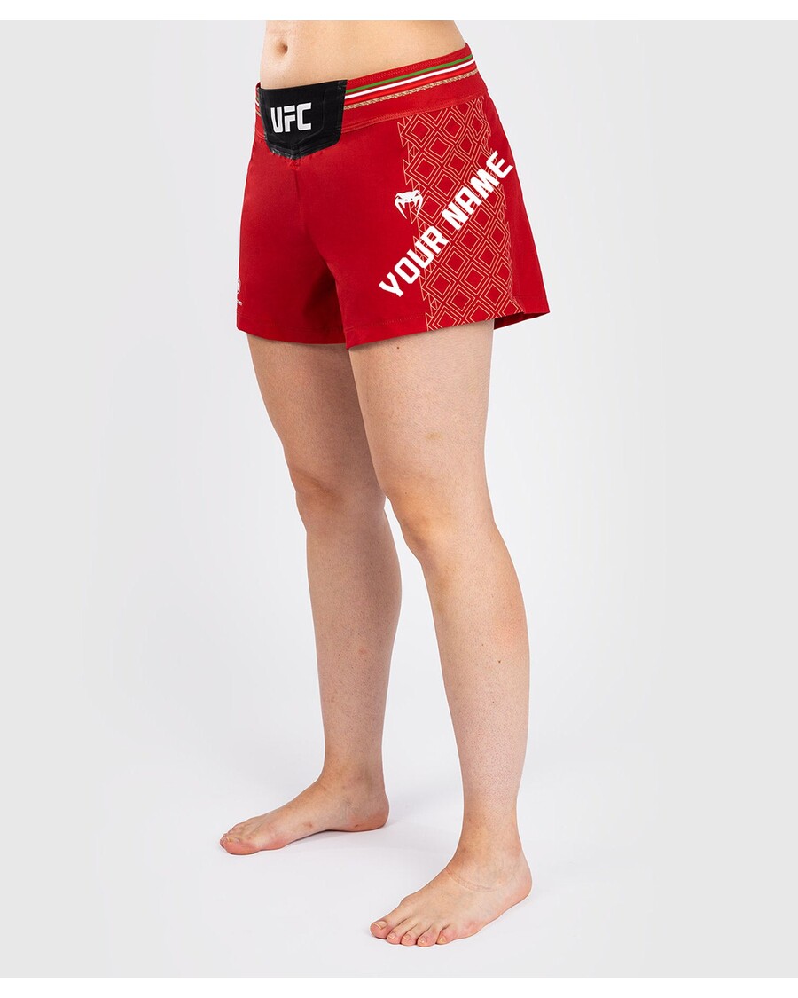 UFC Noche by Venum Personalized Authentic Fight Night Women’s Fight Short – Red