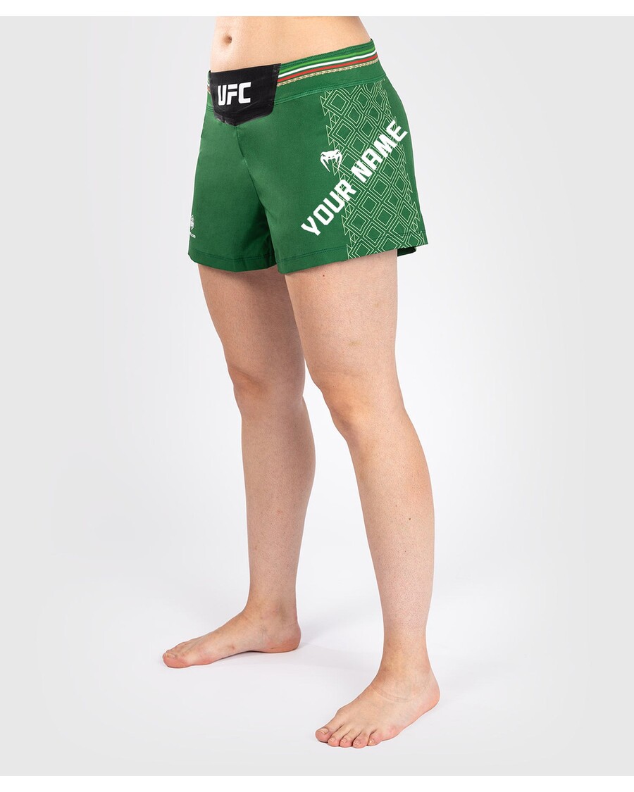 UFC Noche by Venum Personalized Authentic Fight Night Women’s Fight Short – Green