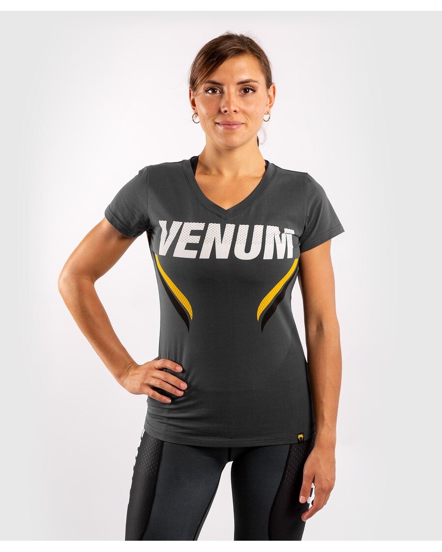 Venum ONE FC Impact T-shirt - for women - Grey/Yellow