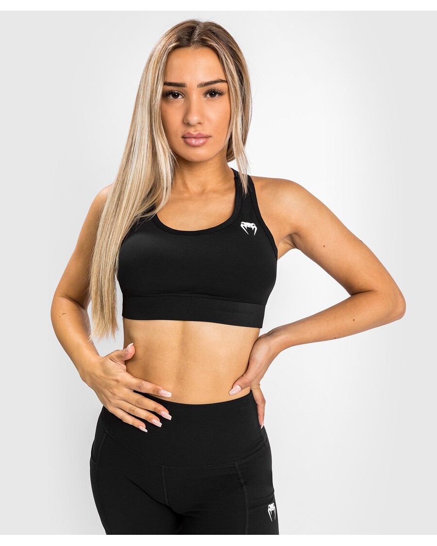 Venum Essential Medium Impact Sport Bras - Black