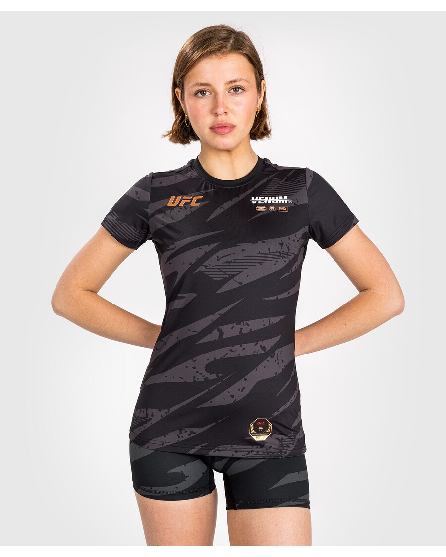 UFC Adrenaline by Venum Fight Week Women’s Dry-Tech T-shirt - Urban Camo