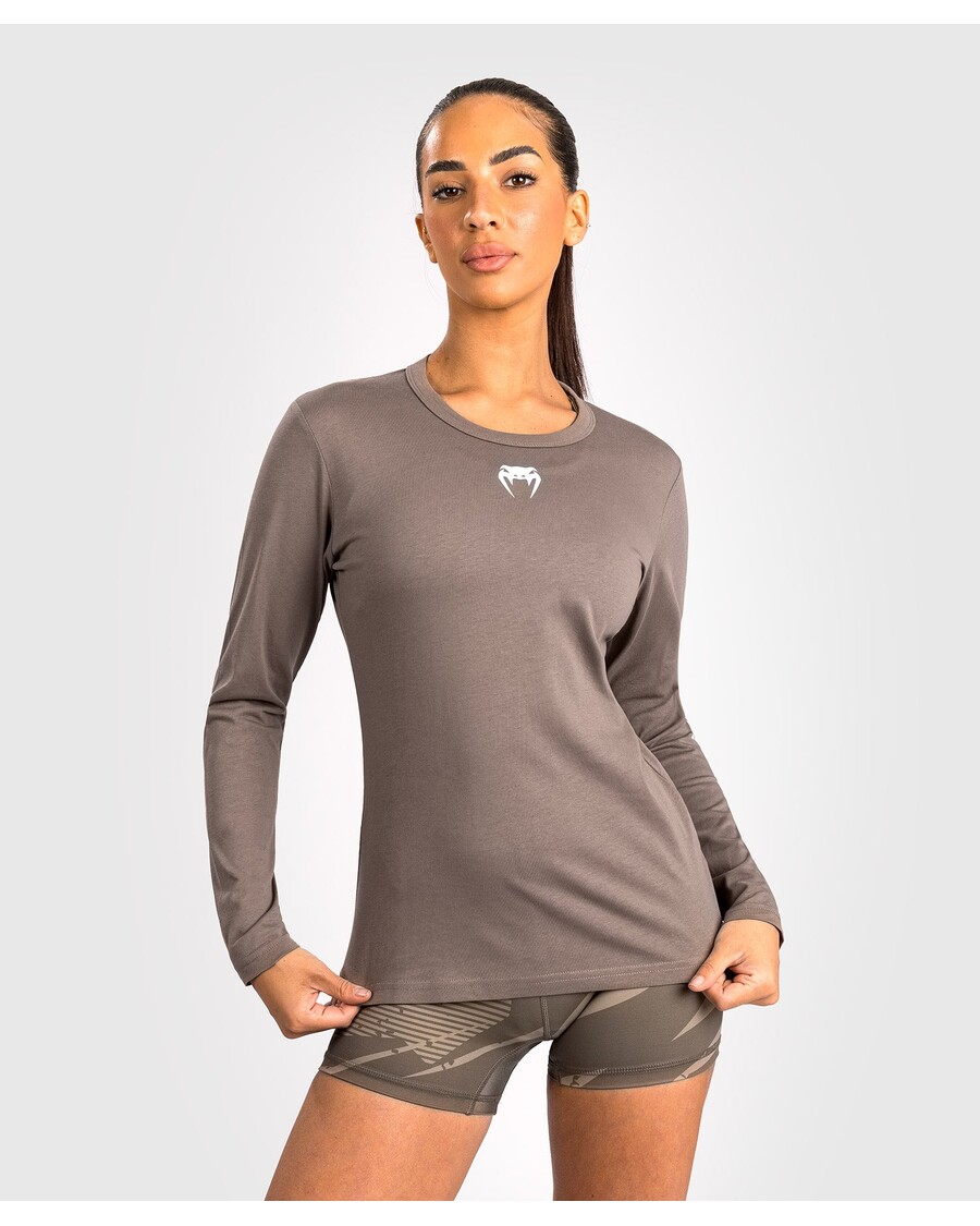 UFC Adrenaline by Venum Fight Week Women’s Long Sleeve Cotton T-Shirt- Bronze