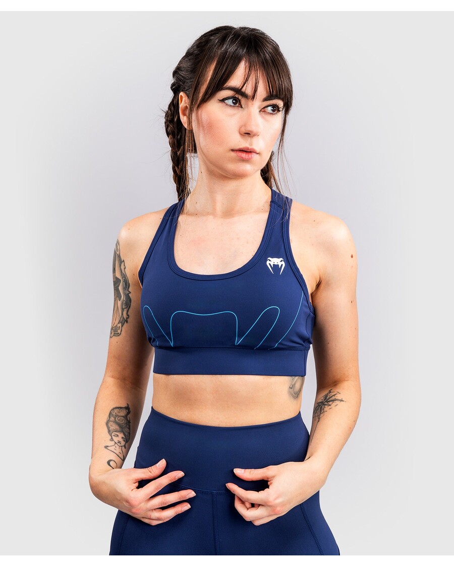 Venum X Top Rank Original Women's Sports Bra - Navy Blue