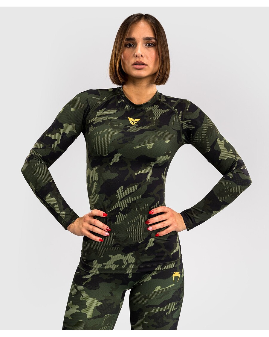 Venum x Sophia Rose Women’s Long Sleeve Rashguard - Forest Camo