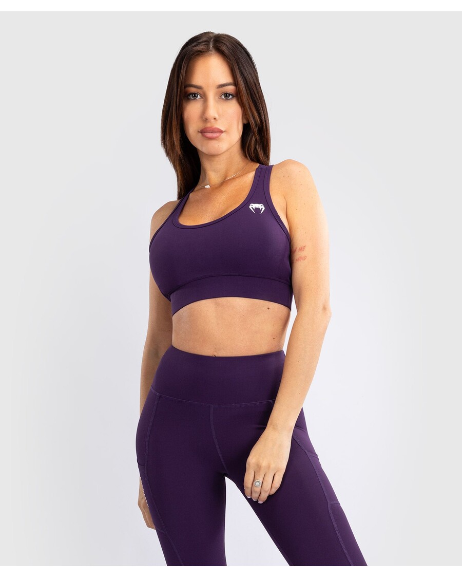 Venum Essential Women's Medium Impact Sports Bra - Deep Purple