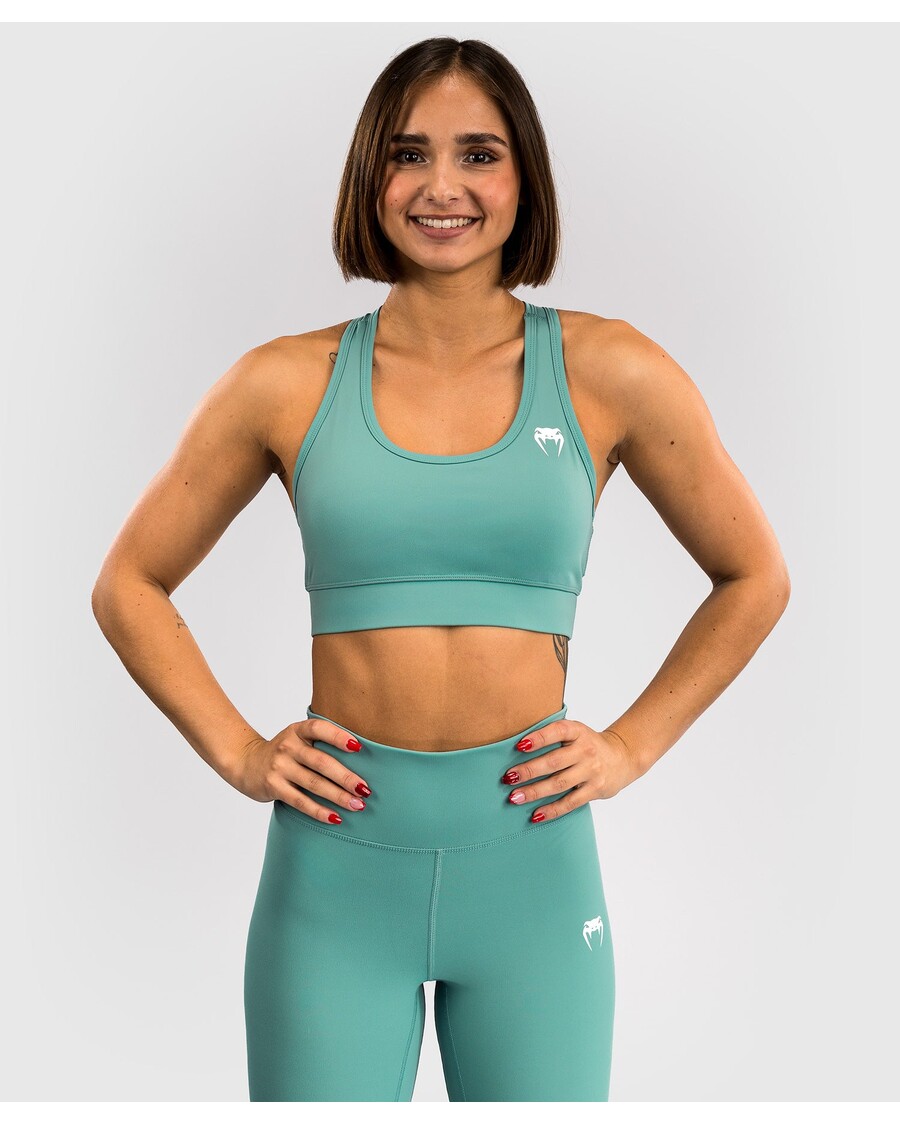 Venum Essential Women's Medium Impact Sports Bra - Aqua Green